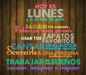 feliz inicio de semana 