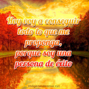 Atardecer con bonita frase